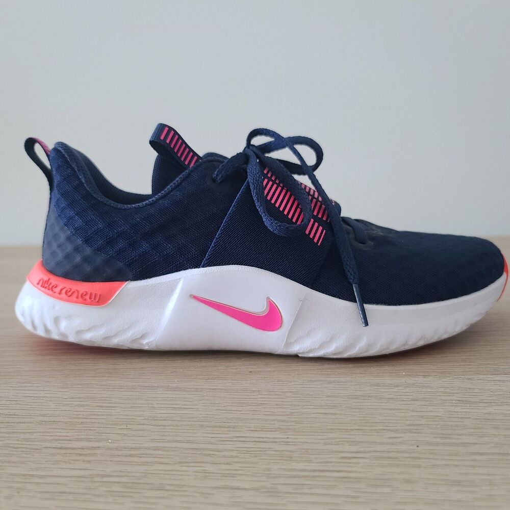 Nike Renew In-Season Women’s 7.5 Navy Pink Training Sneakers